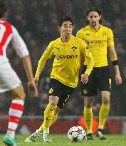 Dortmund's Kagawa in action in UEFA CL game