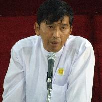 Myanmar's 1988 uprising leader speaks in Yangon