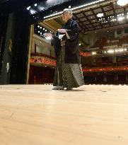 Kabuki star Sakata stands on brand-new theater stage