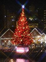 Christmas tree lighting in Hakodate