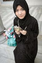Japanese convert to Islam poses at Tokyo mosque