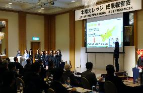 College students devise plans for travel to Fukui