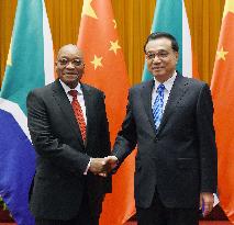 S. African Pres. Zuma meets with Chinese Premier Li