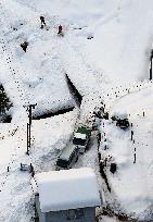 Heavy snow in Japan