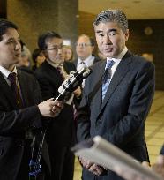 U.S. senior diplomat Kim meets with reporters in Tokyo