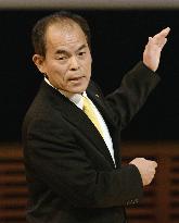 Nobel laureate Nakamura makes speech in Stockholm
