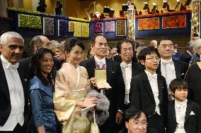 Nobel laureate Nakamura after award ceremony in Stockholm