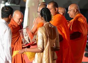 Myanmar's anti-Muslim monk attends Sri Lanka confab