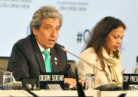 Delegates agree climate deal at Lima talks