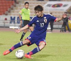 Toyokawa of Japan U21s scores in 2-0 win over Thailand