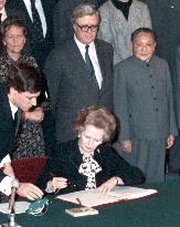 Britain, China ink accord in 1984 on H.K.'s return