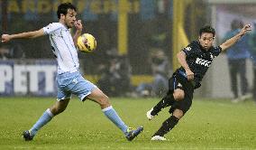 Inter Milan's Nagatomo in action against Lazio