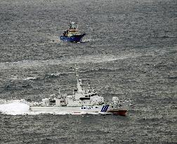 Fishing ship sinks in Sea of Japan