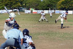 Tokyo HS team plays friendly baseball game in Myanmar