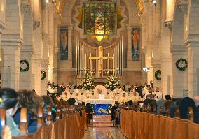 Christmas mass in Bethlehem