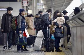 New Year holiday exodus peaks in Japan