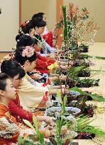 New Year flower arranging ceremony