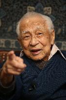 Japanese antiwar journalist Muno turns 100