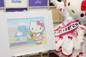 Hello Kitty designated to lure tourists to Yamanashi
