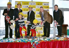 Groundbreaking ceremony for Legoland center Osaka