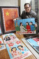 Vietnamese artist continues drawing propaganda art