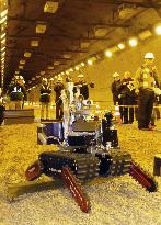 RC robot tested to probe tunnel accident