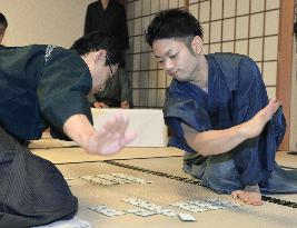 Men compete in national Japanese card game contest