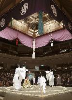 "Dohyo-matsuri" ritual ahead of New Year sumo tourney