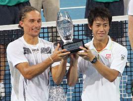 Nishikori, Dolgopolov runners-up at Brisbane Int'l tennis
