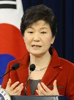 President Park at New Year press conference in Seoul