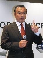 Nissan Motor chief Ghosn speaks at Detroit auto show