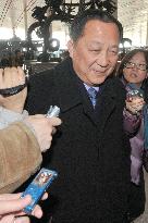 N. Korean nuclear envoy heads to Singapore