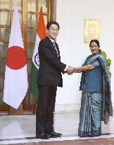 Japan-India foreign ministers' meeting in New Delhi