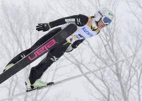 Japan's Takanashi misses podium in Zao ski jumping