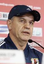 Japan coach Aguirre attends press conference