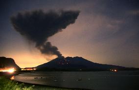 Mt. Sakurajima eruption