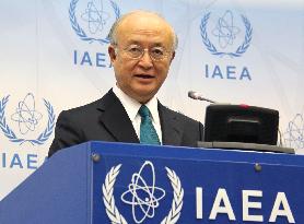 IAEA chief Amano meets press on Iran nuclear deal