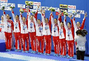 Japan wins synchronized team free combination bronze at worlds