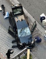 Car plows into pedestrians in central Osaka