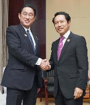 Kishida explains Japan's view of S. China Sea disputes to Laos