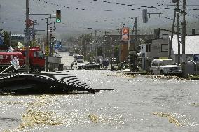 Northern Japan town after powerful typhoon