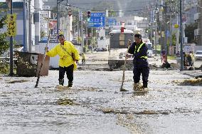 Typhoon Lionrock hits northern Japan