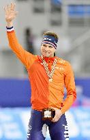 Netherlands' Kramer wins men's 5000-meter speed skating