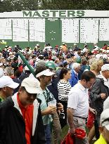 Golf: Masters practice suspended, no winner for par-3 contest