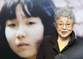 Kin visit Japanese abductee photo exhibition in Tokyo