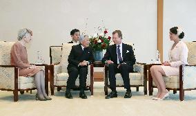 Luxembourg's Grand Duke Henri visits Japan