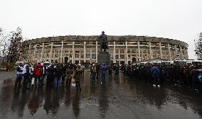 Football: World Cup venue Luzhniki Stadium in Russia