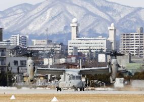 U.S. military's Osprey in Japan