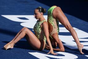 (SP)HUNGARY-BUDAPEST-FINA WORLD CHAMPIONSHIPS-ARTISTIC SWIMMING-WOMEN DUET FREE