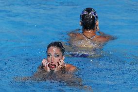 (SP)HUNGARY-BUDAPEST-FINA WORLD CHAMPIONSHIPS-ARTISTIC SWIMMING-WOMEN DUET FREE